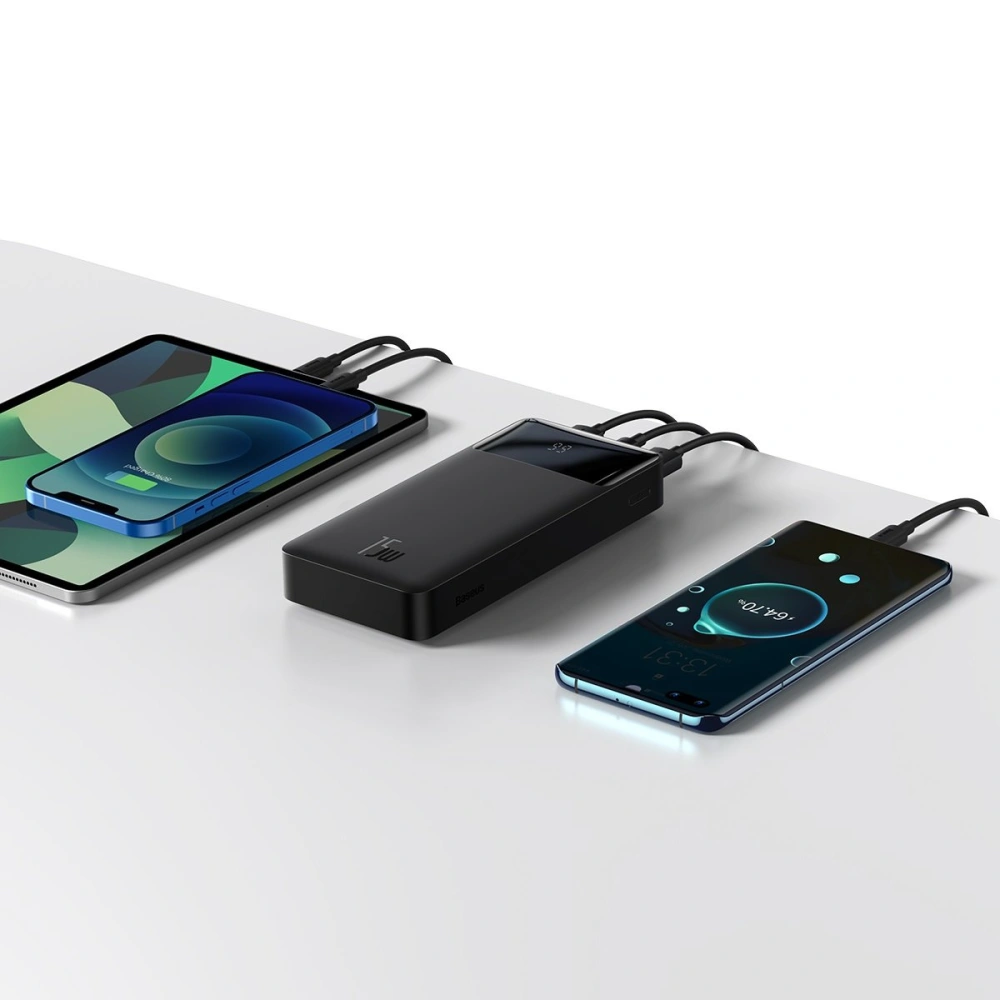 Hurtownia GSM - Powerbank Baseus Bipow 20000mAh 15W Overseas Edition alb + cablu USB-A/microUSB 0.25m negru - BSU3671 - {ean13} - Hurt