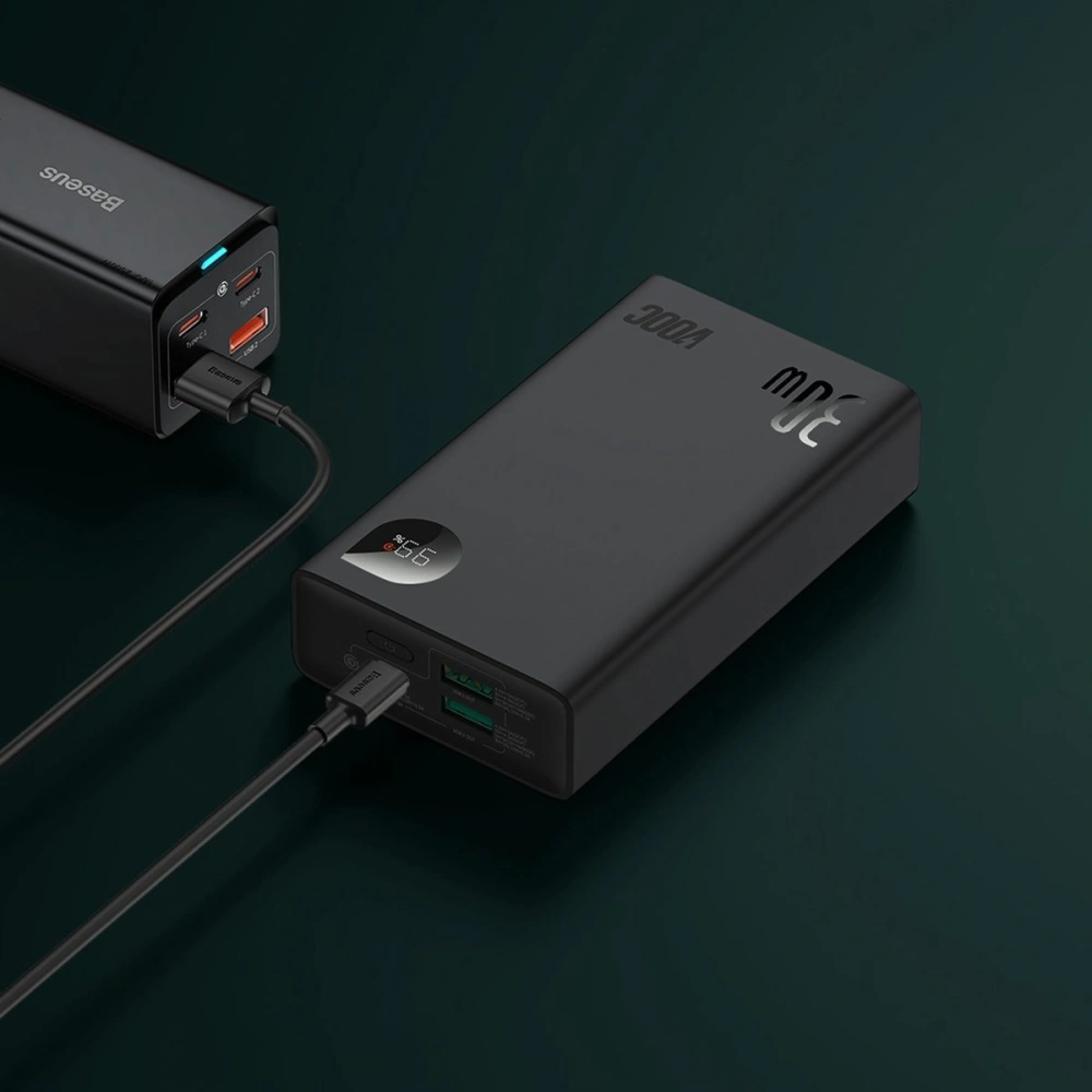 Hurtownia GSM - Powerbank Baseus Adaman2 20000mAh 30W 2xUSB/1xUSB-C Power Delivery Quick Charge SCP, Oppo Super VOOC negru - BSU3673 - {ean13} - Hurt