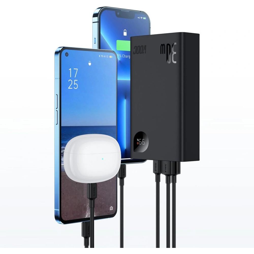 Hurtownia GSM - Powerbank Baseus Adaman2 20000mAh 30W 2xUSB/1xUSB-C Power Delivery Quick Charge SCP, Oppo Super VOOC negru - BSU3673 - {ean13} - Hurt