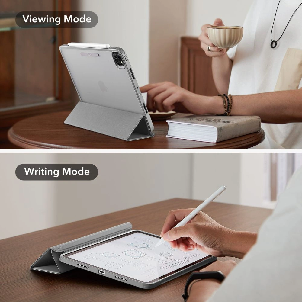 Hurtownia GSM - Etui ESR Ascend Hybrid Apple iPad Pro 12.9 2021/2022 (5. și 6. generație) Gri - ESR624 - {ean13} - Hurt