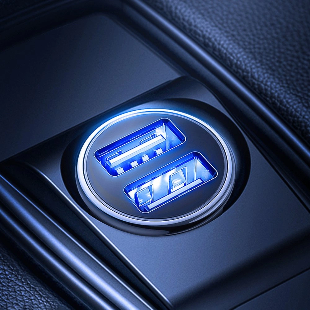 Hurtownia GSM - Încărcător auto Joyroom 2x USB 3,1A alb (C-A06) - JYR95 - {ean13} - Hurt