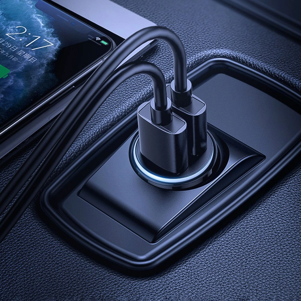 Hurtownia GSM - Încărcător auto Joyroom 2x USB 3,1A alb (C-A06) - JYR95 - {ean13} - Hurt
