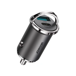 Hurtownia GSM - Autós töltő Joyroom USB/USB-C 45W 5A Power Delivery Gyors Töltés 3.0 AFC SCP szürke (C-A35) - JYR97 - {ean13} - Hurt