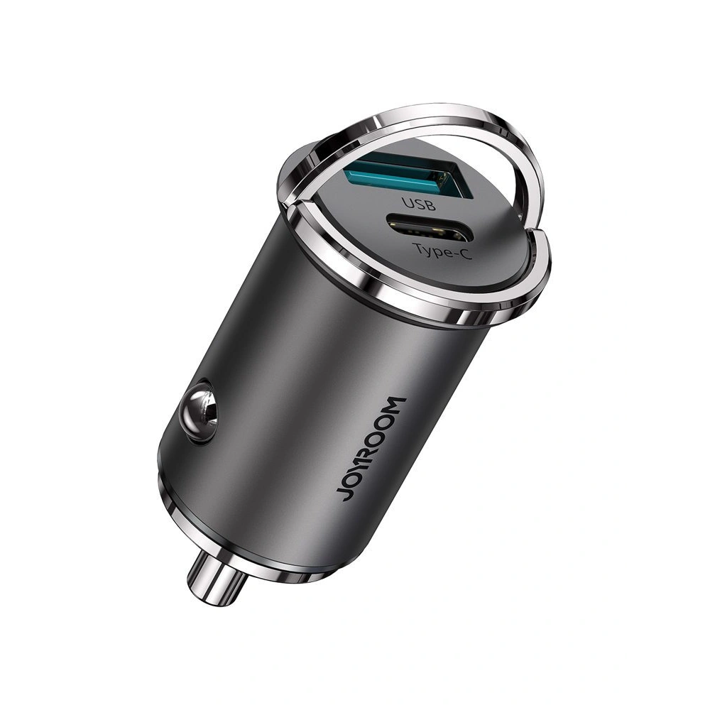 Hurtownia GSM - Autonabíječka Joyroom USB/USB-C 45W 5A Power Delivery Quick Charge 3.0 AFC SCP šedá (C-A35) - JYR97 - {ean13} - Hurt