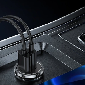Hurtownia GSM - Autós töltő Joyroom USB/USB-C 45W 5A Power Delivery Gyors Töltés 3.0 AFC SCP szürke (C-A35) - JYR97 - {ean13} - Hurt
