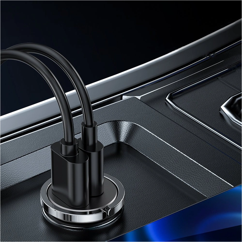 Hurtownia GSM - Autonabíječka Joyroom USB/USB-C 45W 5A Power Delivery Quick Charge 3.0 AFC SCP šedá (C-A35) - JYR97 - {ean13} - Hurt