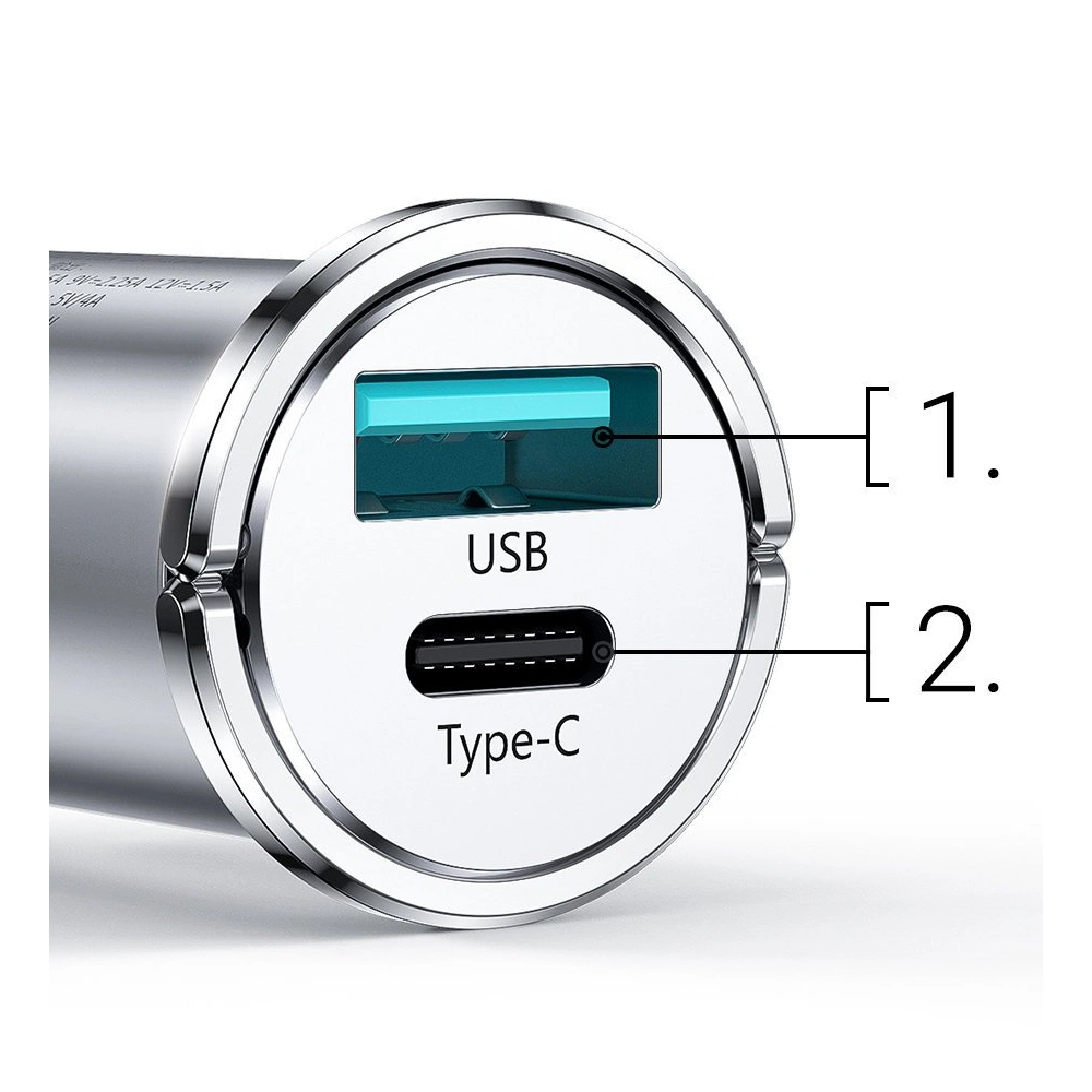Hurtownia GSM - Auto nabíječka Joyroom USB/USB-C 20W 5A Power Delivery Quick Charge 3.0 AFC SCP modrá (C-A45) - JYR98 - {ean13} - Hurt