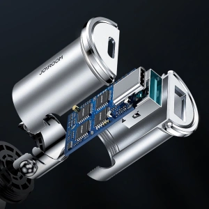 Hurtownia GSM - Autós töltő Joyroom USB/USB-C 20W 5A Power Delivery Gyors Töltés 3.0 AFC SCP szürke (C-A45) - JYR99 - {ean13} - Hurt