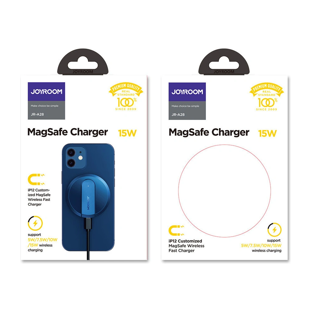 Hurtownia GSM - Kabelloses Ladegerät Joyroom MagSafe Qi 15W + USB-C Kabel blau (JR-A28) - JYR100 - {ean13} - Hurt