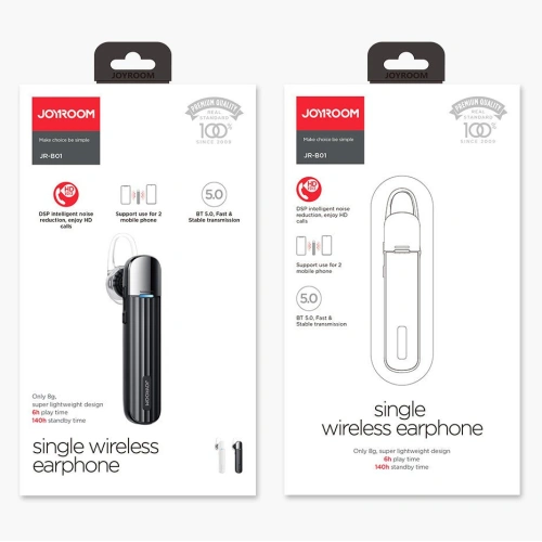 Słuchawka bezprzewodowa Joyroom Bluetooth 5.0 do samochodu biały (JR-B01)