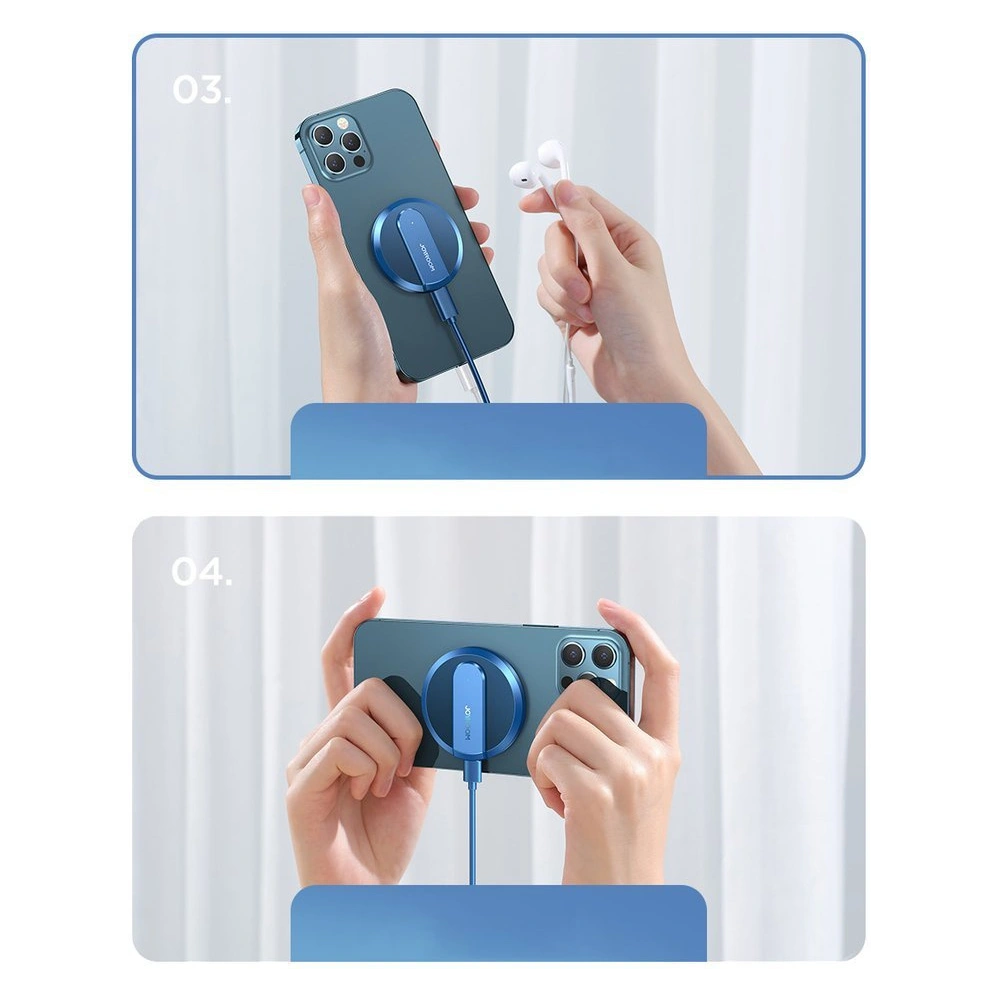 Hurtownia GSM - Kabelloses Ladegerät Joyroom MagSafe Qi 15W + USB-C Kabel blau (JR-A28) - JYR100 - {ean13} - Hurt