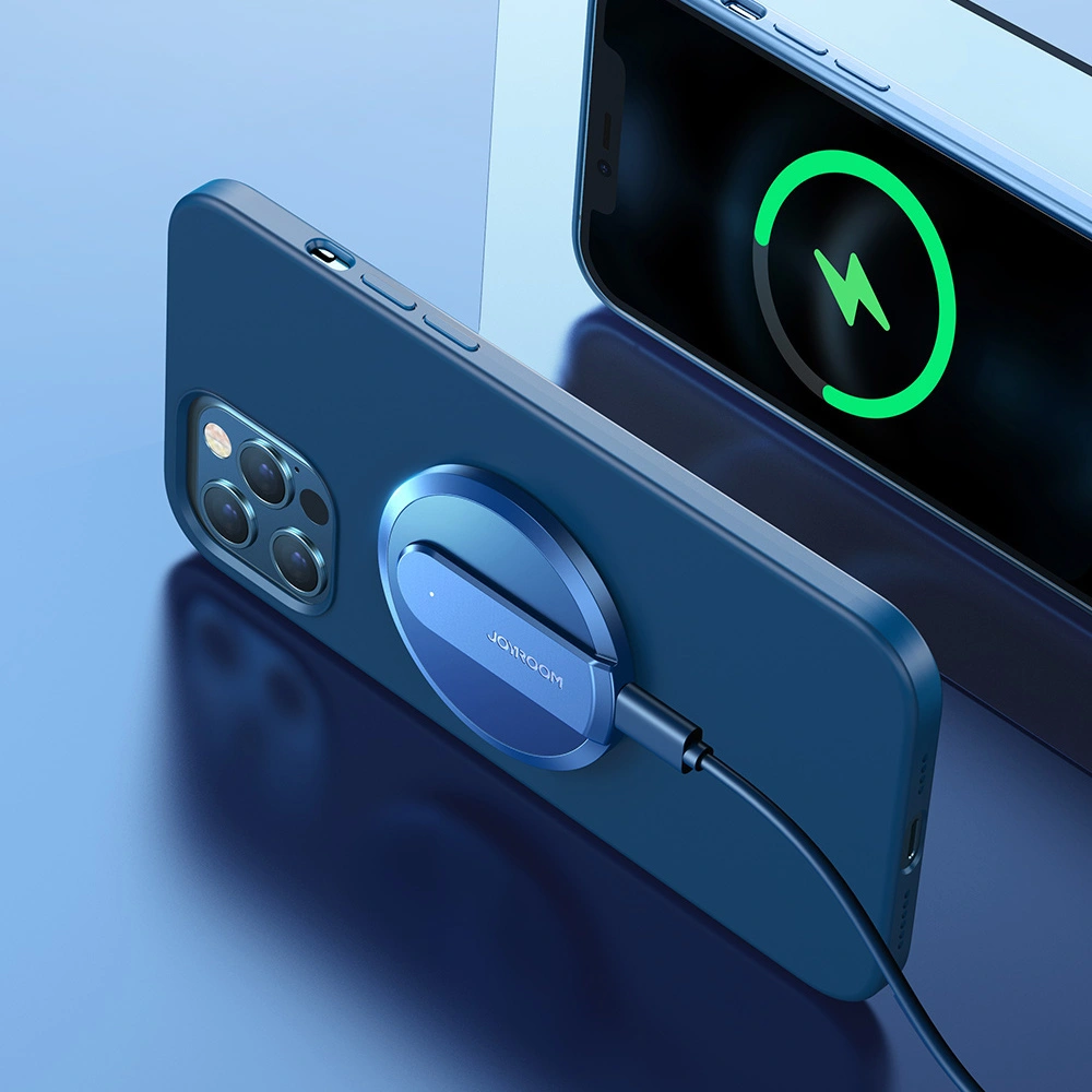 Hurtownia GSM - Kabelloses Ladegerät Joyroom MagSafe Qi 15W + USB-C Kabel blau (JR-A28) - JYR100 - {ean13} - Hurt
