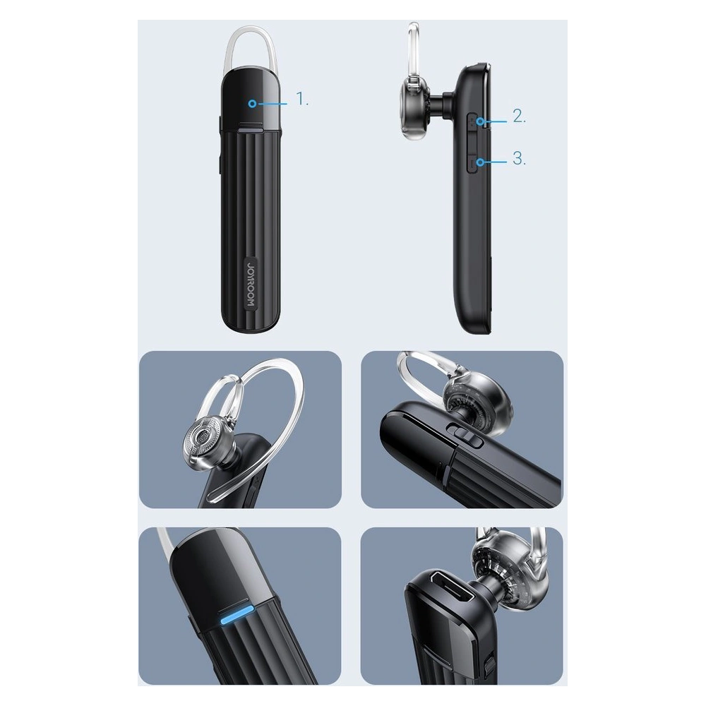 Hurtownia GSM - Căști wireless Joyroom Bluetooth 5.0 pentru mașină alb (JR-B01) - JYR101 - {ean13} - Hurt