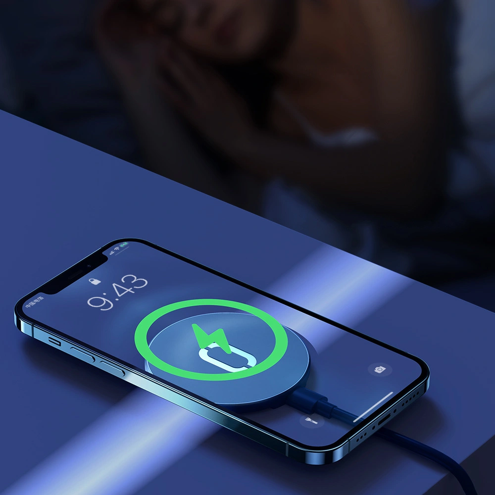 Hurtownia GSM - Kabelloses Ladegerät Joyroom MagSafe Qi 15W + USB-C Kabel blau (JR-A28) - JYR100 - {ean13} - Hurt