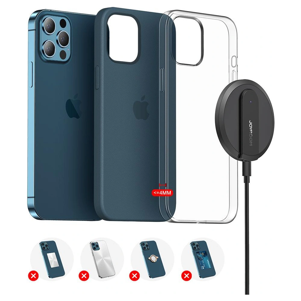 Hurtownia GSM - Kabelloses Ladegerät Joyroom MagSafe Qi 15W + USB-C Kabel blau (JR-A28) - JYR100 - {ean13} - Hurt