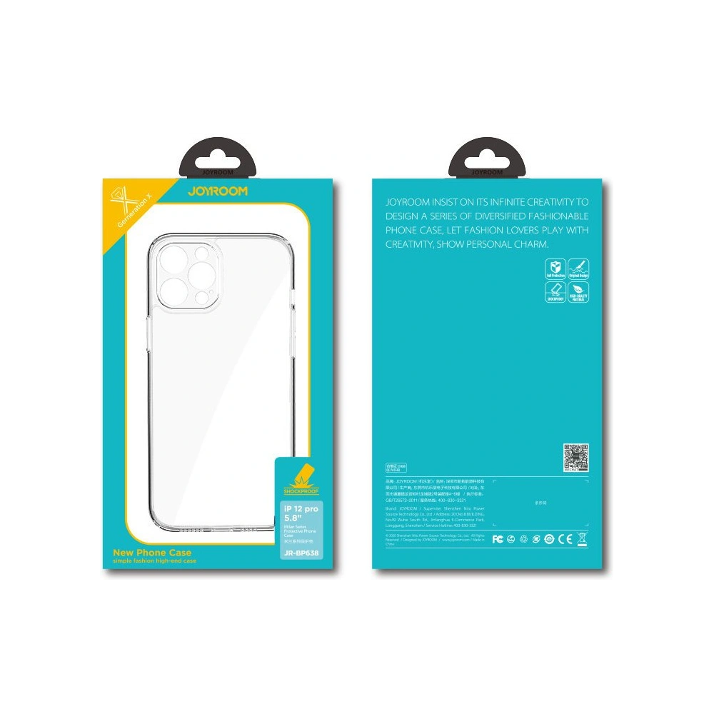 Hurtownia GSM - Etui Joyroom Crystal Series Apple iPhone 12 Pro Max transparent (JR-BP855) - JYR147 - {ean13} - Hurt