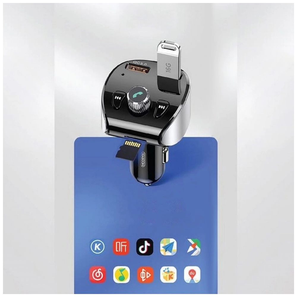 Hurtownia GSM - Transmiter FM Joyroom Bluetooth 5.0 MP3 micro SD 2xUSB 18W 3A QC 3.0 černý (JR-CL02) - JYR150 - {ean13} - Hurt