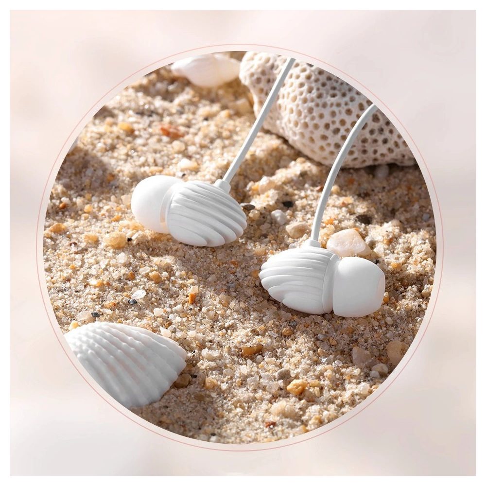 Joyroom in-ear earphones 3.5mm mini jack with remote and microphone white (JR-EL112)