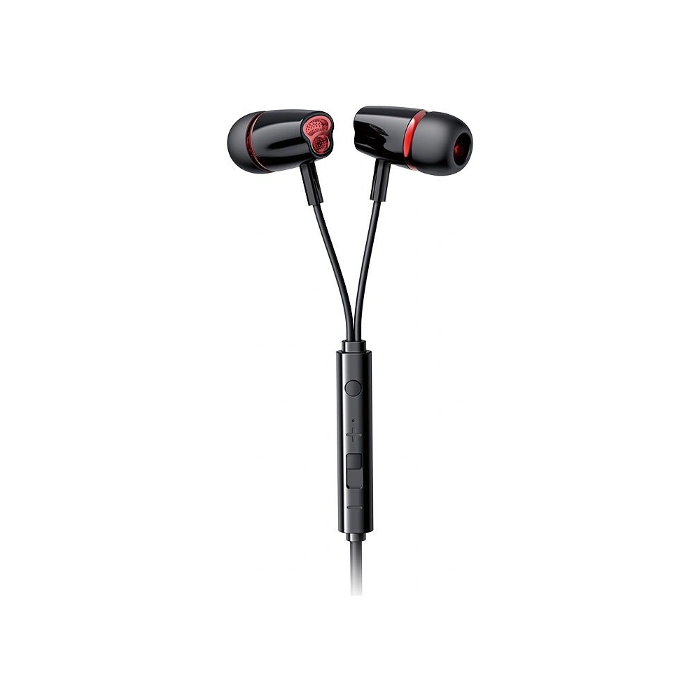 Wholesale Joyroom ear headphones 3.5mm mini jack with remote and microphone black (JR-EL114) - JYR152 - {ean13} - Hurt