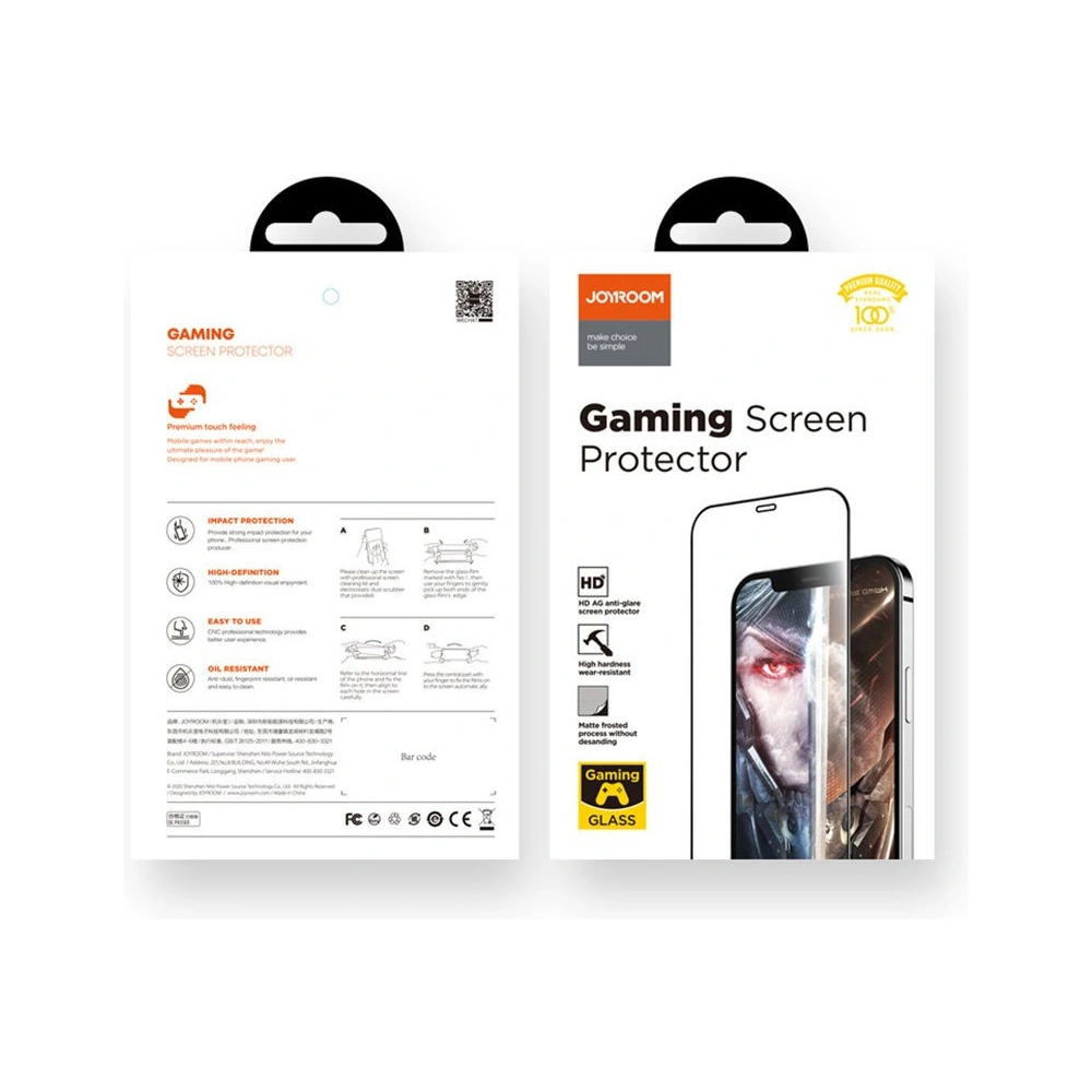Hurtownia GSM - Gehärtetes Gaming-Glas Joyroom Knight Series 2,5D für Apple iPhone 12 mini schwarz (JR-PF625) - JYR160 - {ean13} - Hurt
