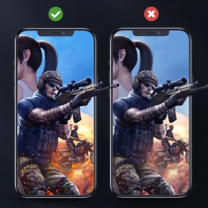 Hurtownia GSM - Gehärtetes Gaming-Glas Joyroom Knight Series 2,5D für Apple iPhone 12 mini schwarz (JR-PF625) - JYR160 - {ean13} - Hurt