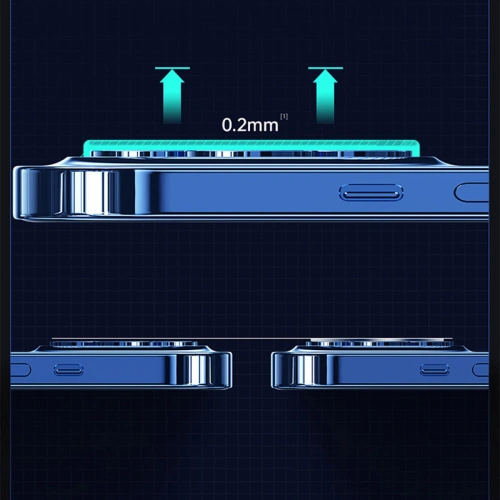 Szkło na aparat Joyroom Mirror Series Apple iPhone 12 Pro Max przezroczysty (JR-PF731)