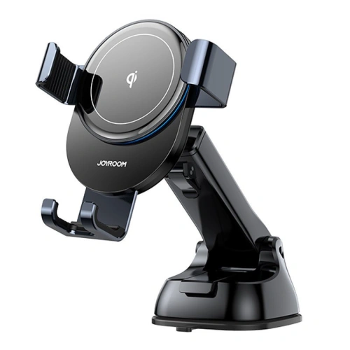 Uchwyt samochodowy z ładowarką bezprzewodową Joyroom Qi 15W na kokpit deskę rozdzielczą szary (JR-ZS212)