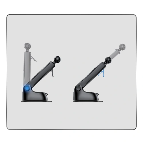 Uchwyt samochodowy z ładowarką bezprzewodową Joyroom Qi 15W na kokpit deskę rozdzielczą szary (JR-ZS212)