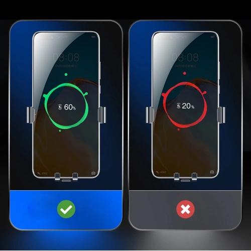 Uchwyt samochodowy z ładowarką bezprzewodową Joyroom Qi 15W na kokpit deskę rozdzielczą szary (JR-ZS212)