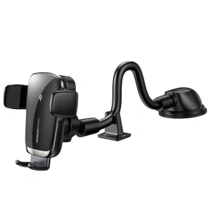 Wholesale Joyroom Qi Wireless Charger Automatic Electric Car Holder for Cockpit Dashboard Black (JR-ZS248) - JYR175 - {ean13} - Hurt