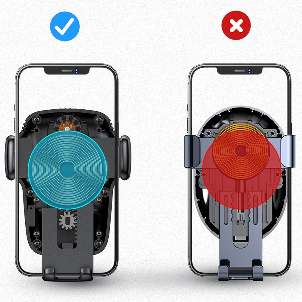 Wholesale Joyroom Qi Wireless Charger Automatic Electric Car Holder for Cockpit Dashboard Black (JR-ZS248) - JYR175 - {ean13} - Hurt