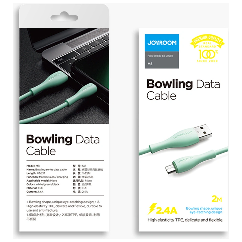 Hurtownia GSM - Kabel Joyroom USB/microUSB 2,4A 1m černý (S-1030M8) - JYR180 - {ean13} - Hurt