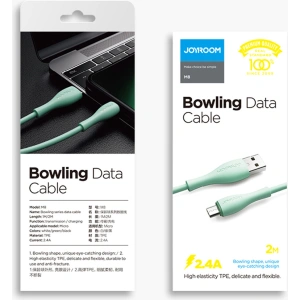 Kabel Joyroom USB/microUSB 2,4A 1m biały (S-1030M8)