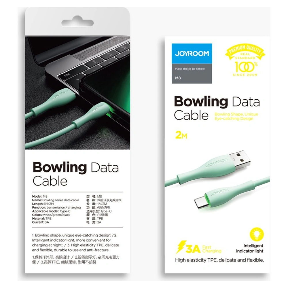 Hurtownia GSM - Kabel Joyroom USB/USB-C 3A 1m bílý (S-1030M8) - JYR183 - {ean13} - Hurt