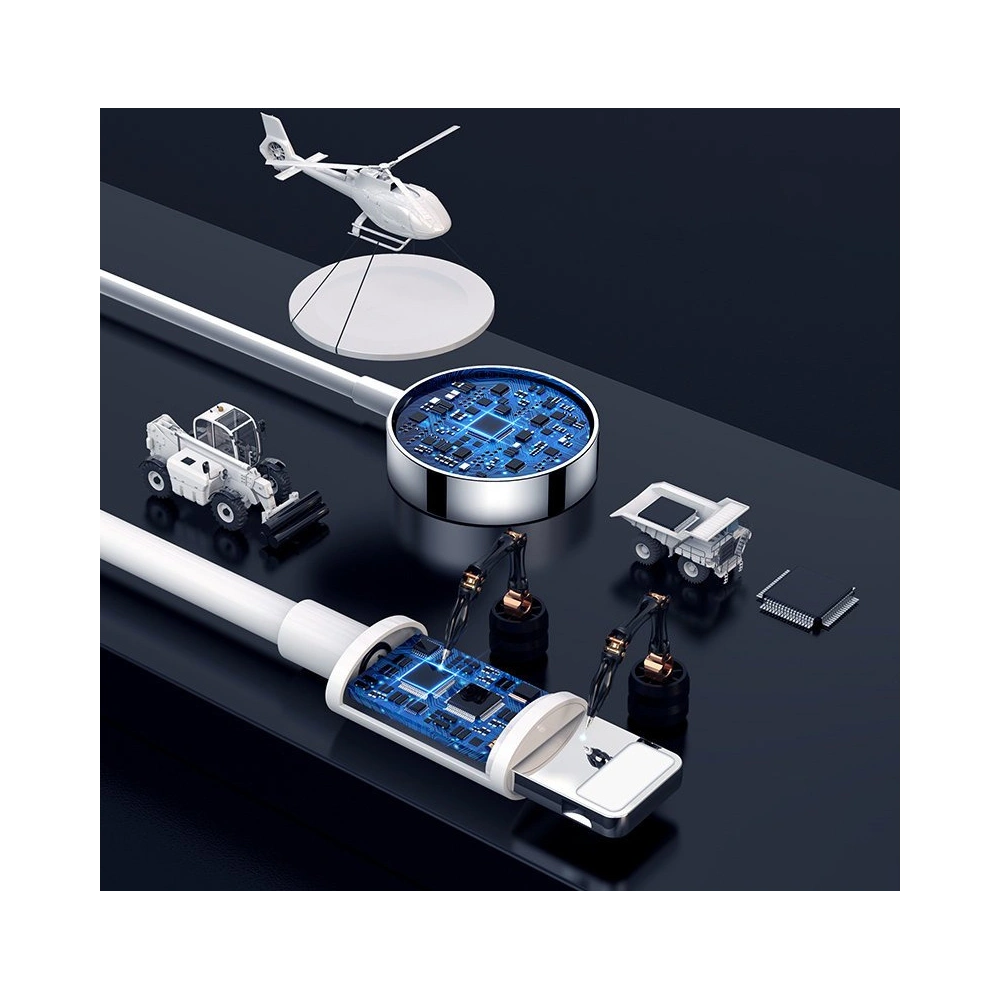 Hurtownia GSM - Cablul + încărcătorul pentru Apple Watch Joyroom 2w1 USB/Lightning 1,5m alb (S-IW002S) - JYR193 - {ean13} - Hurt