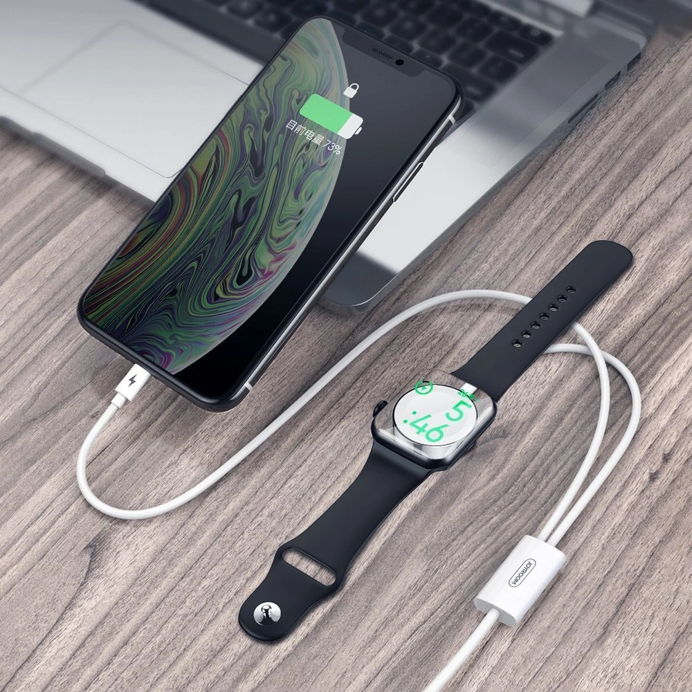 Hurtownia GSM - Cablul + încărcătorul pentru Apple Watch Joyroom 2w1 USB/Lightning 1,5m alb (S-IW002S) - JYR193 - {ean13} - Hurt