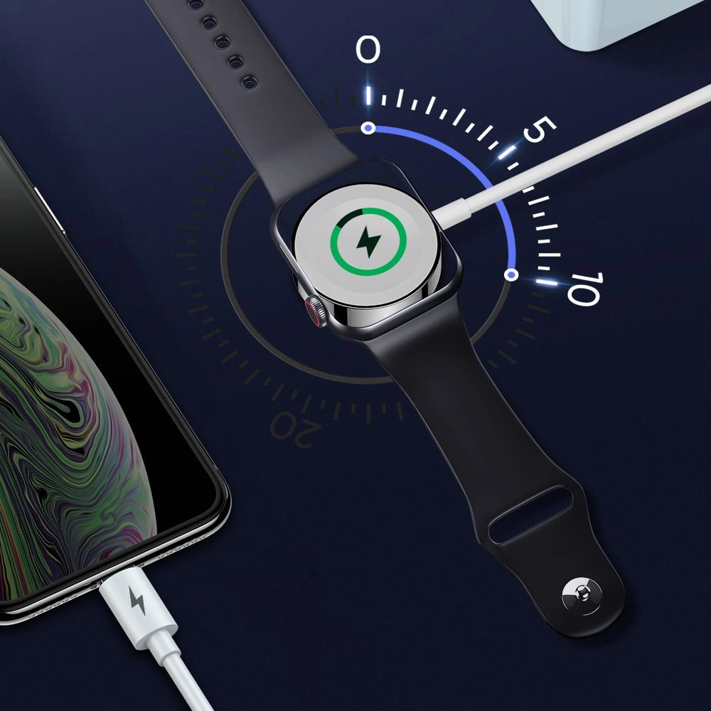 Hurtownia GSM - Cablul + încărcătorul pentru Apple Watch Joyroom 2w1 USB/Lightning 1,5m alb (S-IW002S) - JYR193 - {ean13} - Hurt