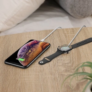 Hurtownia GSM - Kábel + töltő Apple Watch Joyroom 2w1 USB/Lightning 1,5m fehér (S-IW002S) - JYR193 - {ean13} - Hurt