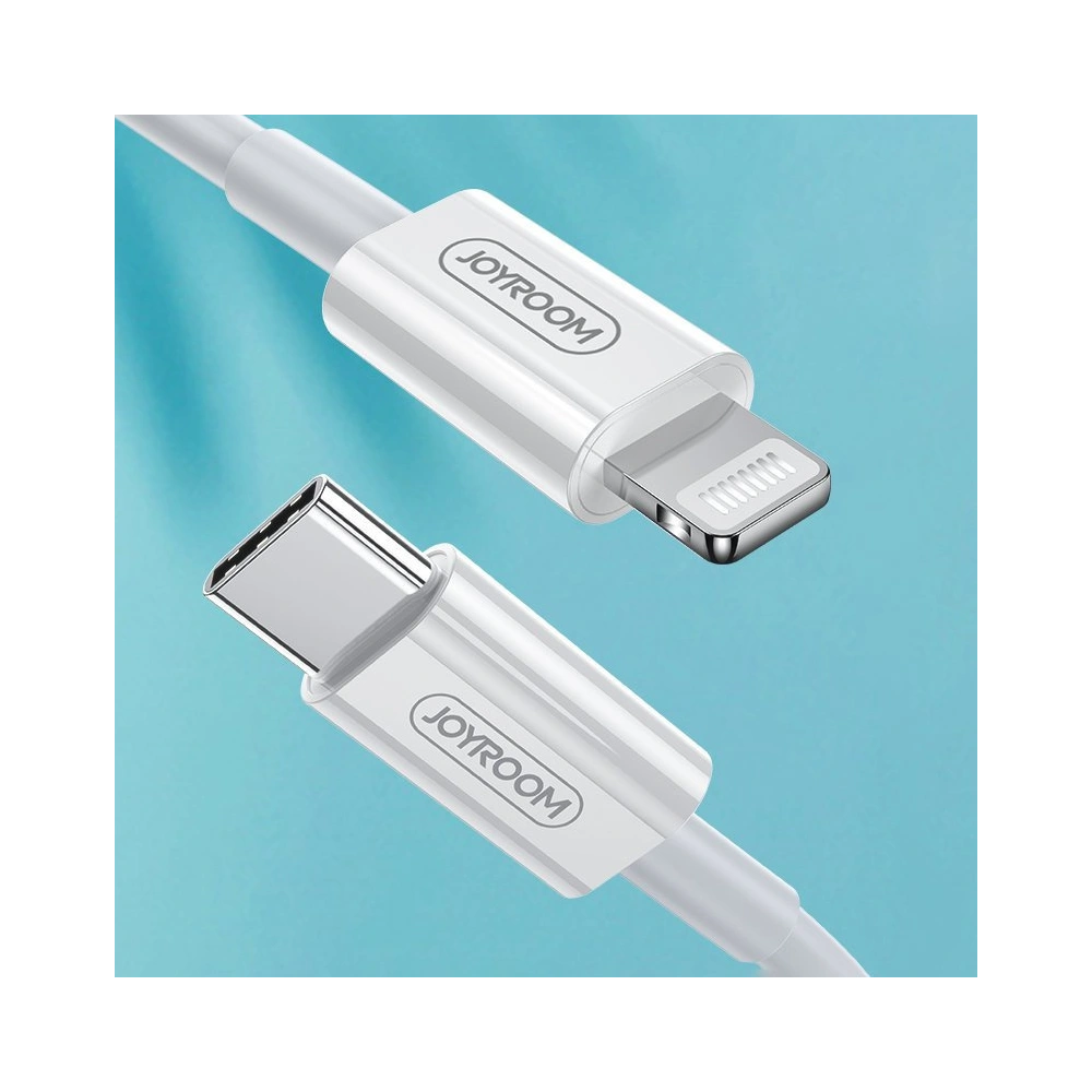 Hurtownia GSM - Kábel Joyroom MFI USB-C/Lightning Power Delivery 3A 1,2m fehér (S-M420) - JYR194 - {ean13} - Hurt
