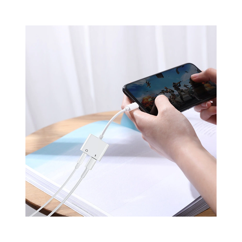 Hurtownia GSM - Adapter Joyroom căști Lightning - Lightning/3,5mm mini jack alb (S-Y104) - JYR195 - {ean13} - Hurt