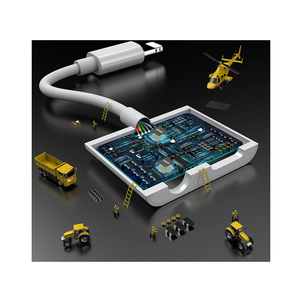 Hurtownia GSM - Adapter Joyroom căști Lightning - Lightning/3,5mm mini jack alb (S-Y104) - JYR195 - {ean13} - Hurt