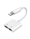 Adapter Joyroom słuchawkowy Lightning - 2x Lightning biały (S-Y104)