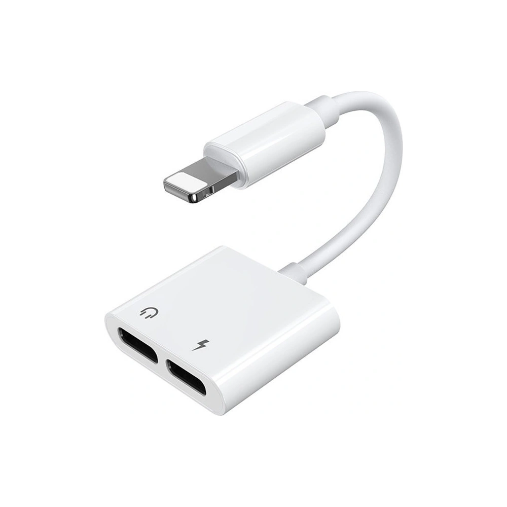 Hurtownia GSM - Adapter Joyroom Lightning fülhallgató - 2x Lightning fehér (S-Y104) - JYR196 - {ean13} - Hurt
