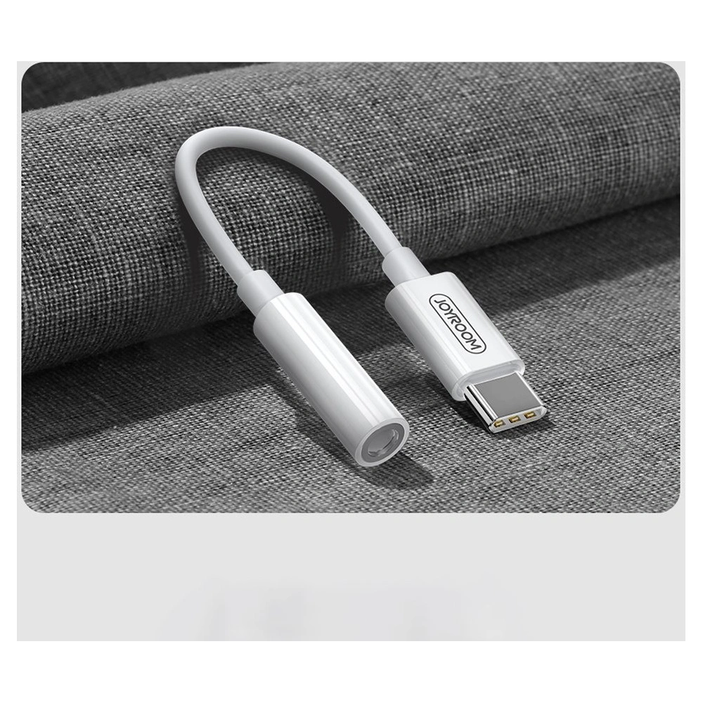 Hurtownia GSM - Adapter Joyroom 3,5mm mini jack (női) - USB-C (férfi) fehér (SH-C1) - JYR198 - {ean13} - Hurt
