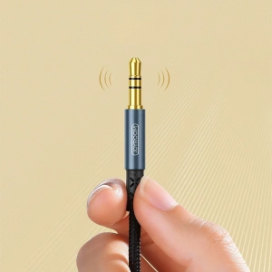 Hurtownia GSM - Audio kábel Joyroom AUX 3,5mm mini jack 1m fekete (SY-10A1) - JYR199 - {ean13} - Hurt