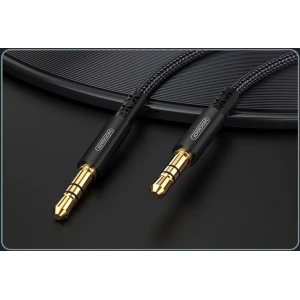Hurtownia GSM - Audio kábel Joyroom AUX 3,5mm mini jack 1m fekete (SY-10A1) - JYR199 - {ean13} - Hurt