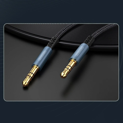 Kabel audio Joyroom AUX 3,5mm mini jack 1m ciemnoniebieski (SY-10A1)