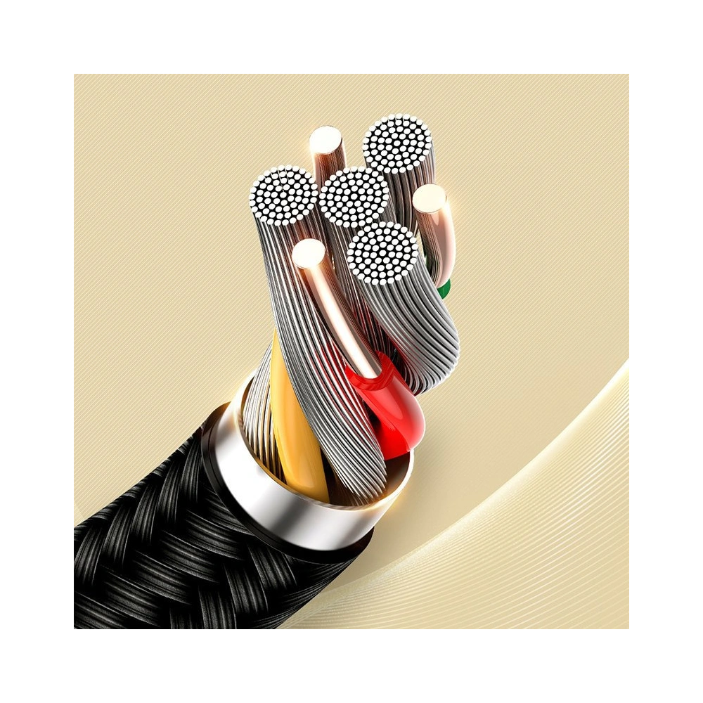 Hurtownia GSM - Kabel audio Joyroom AUX 3,5mm mini jack 1,5m černý (SY-15A1) - JYR201 - {ean13} - Hurt