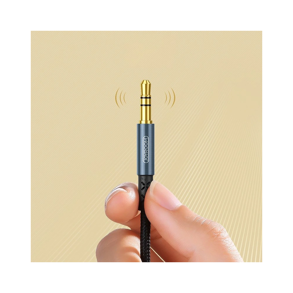 Hurtownia GSM - Kabel audio Joyroom AUX 3,5mm mini jack 1,5m tmavě modrý (SY-15A1) - JYR202 - {ean13} - Hurt