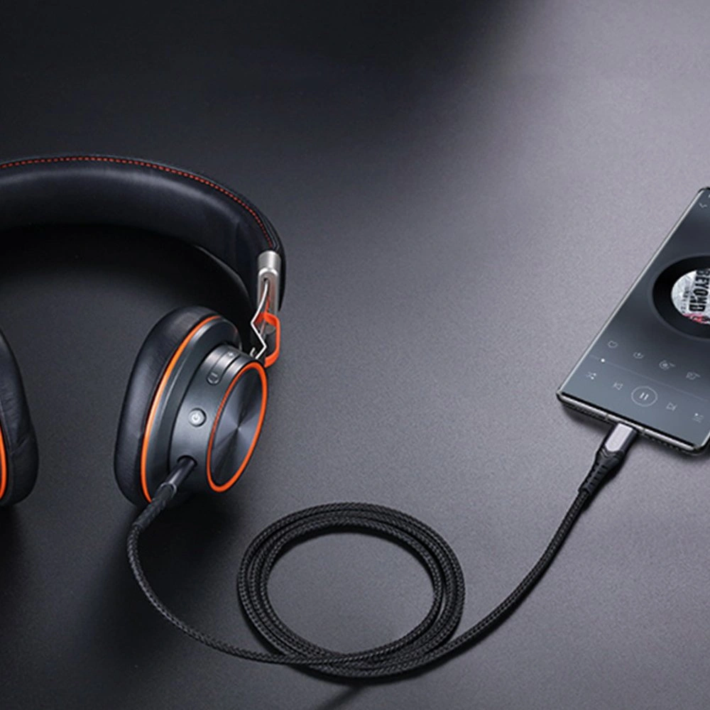 Hurtownia GSM - Audio-Kabel Joyroom AUX 3,5mm Mini-Klinke/USB-C 1m schwarz (SY-A03) - JYR204 - {ean13} - Hurt